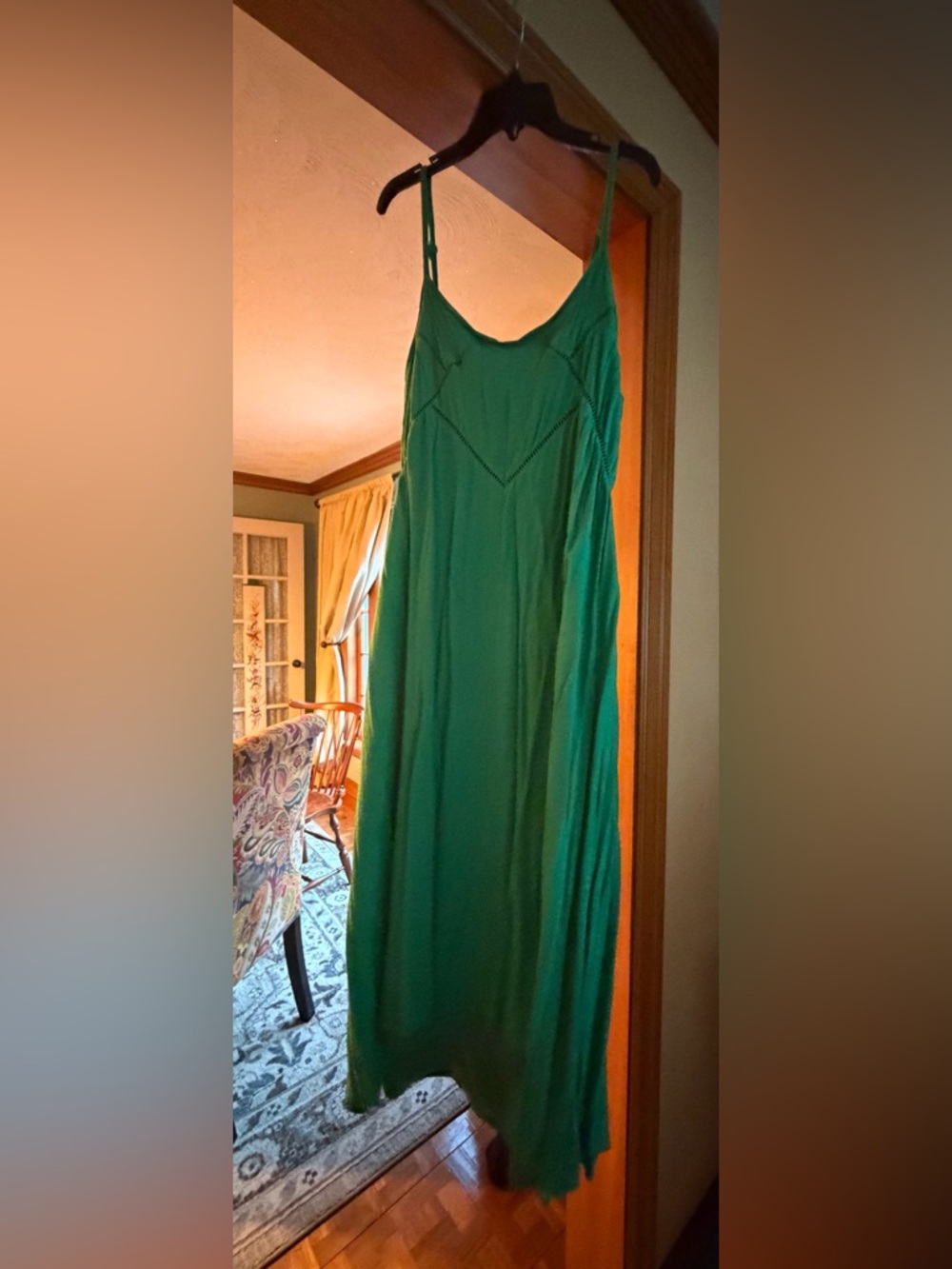 Sundance Emerald Green Maxi Slip Dress
